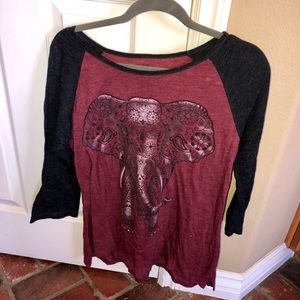 Elephant /boho long sleeve